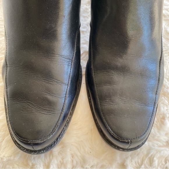 Vintage Westies Women's Leather Short Ankle Booties Size 11 Block Heel Y2K Shoes - Picture 4 of 13